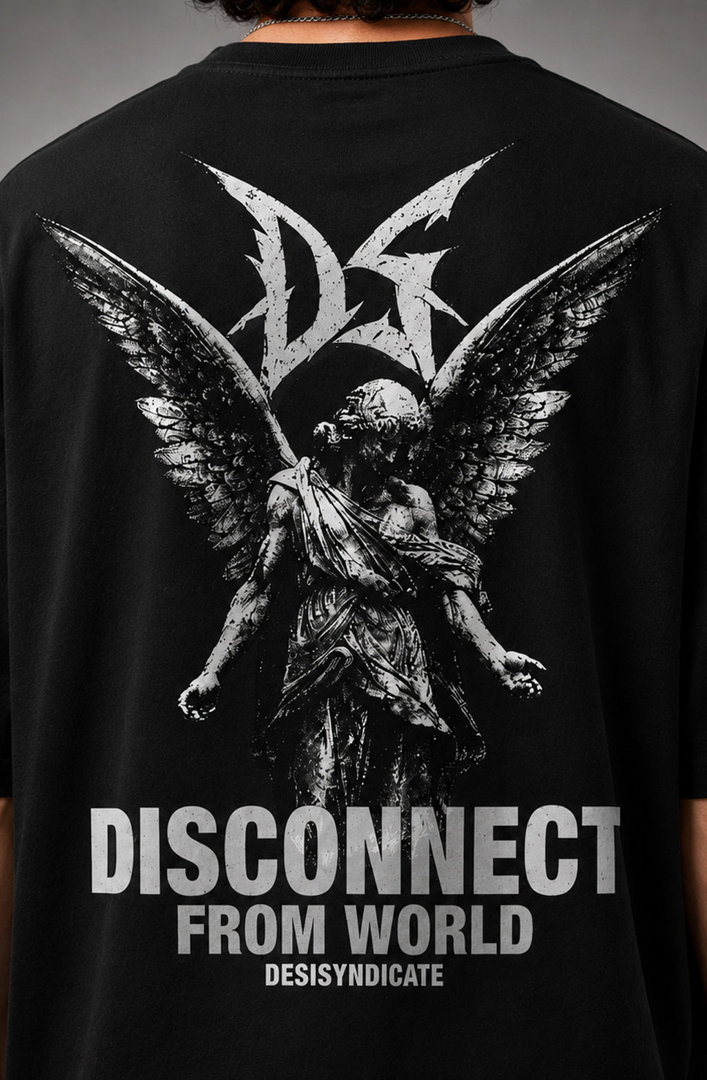 Offline Society - Oversized T-Shirt - Black