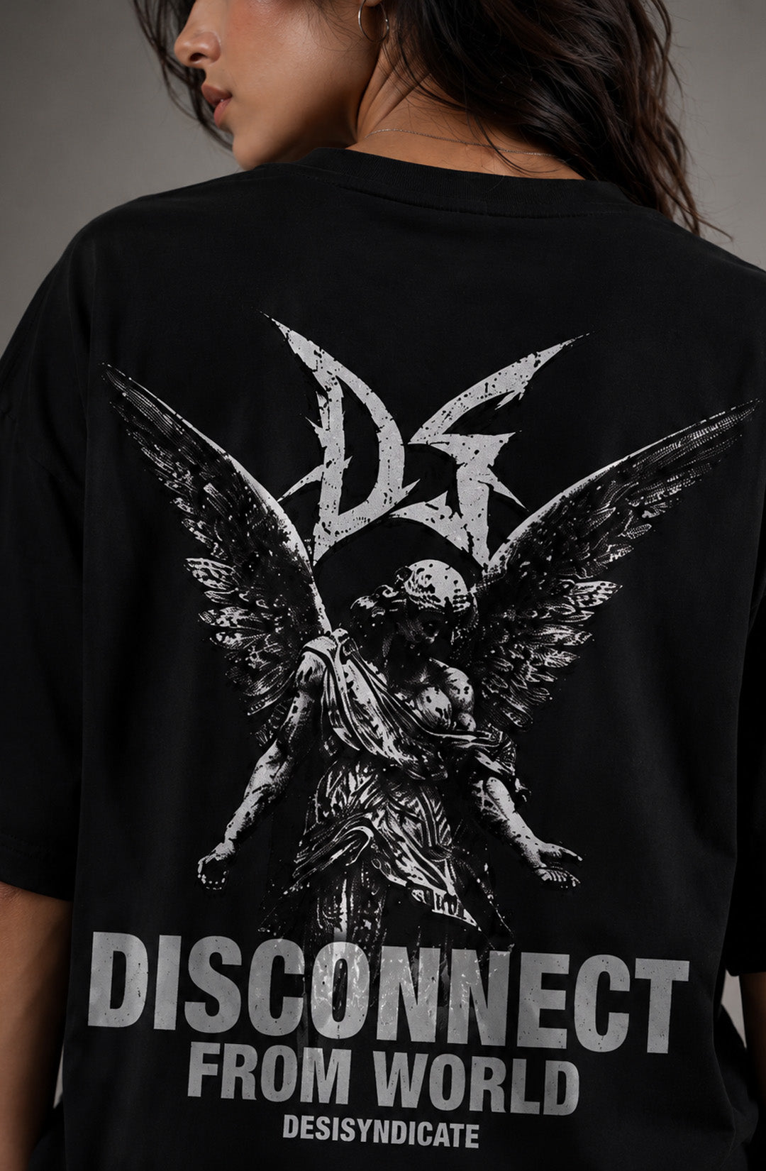 Offline Society - Black Oversized T-Shirt - Women