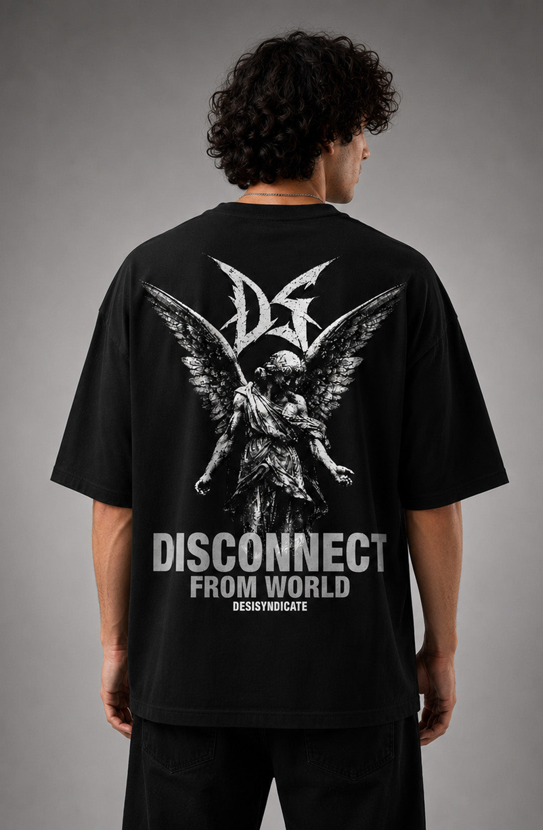 Offline Society - Oversized T-Shirt - Black
