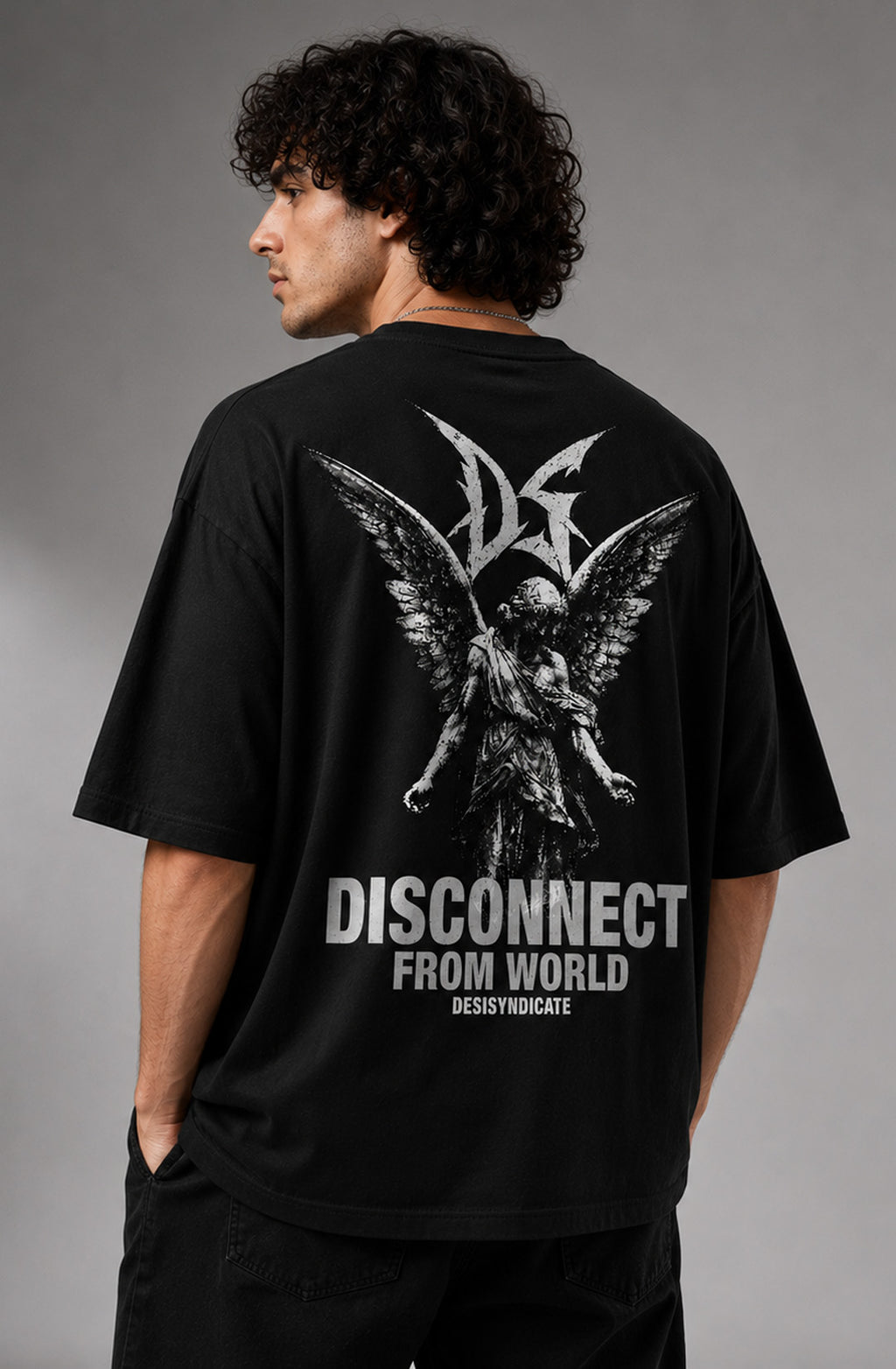 Offline Society - Oversized T-Shirt - Black