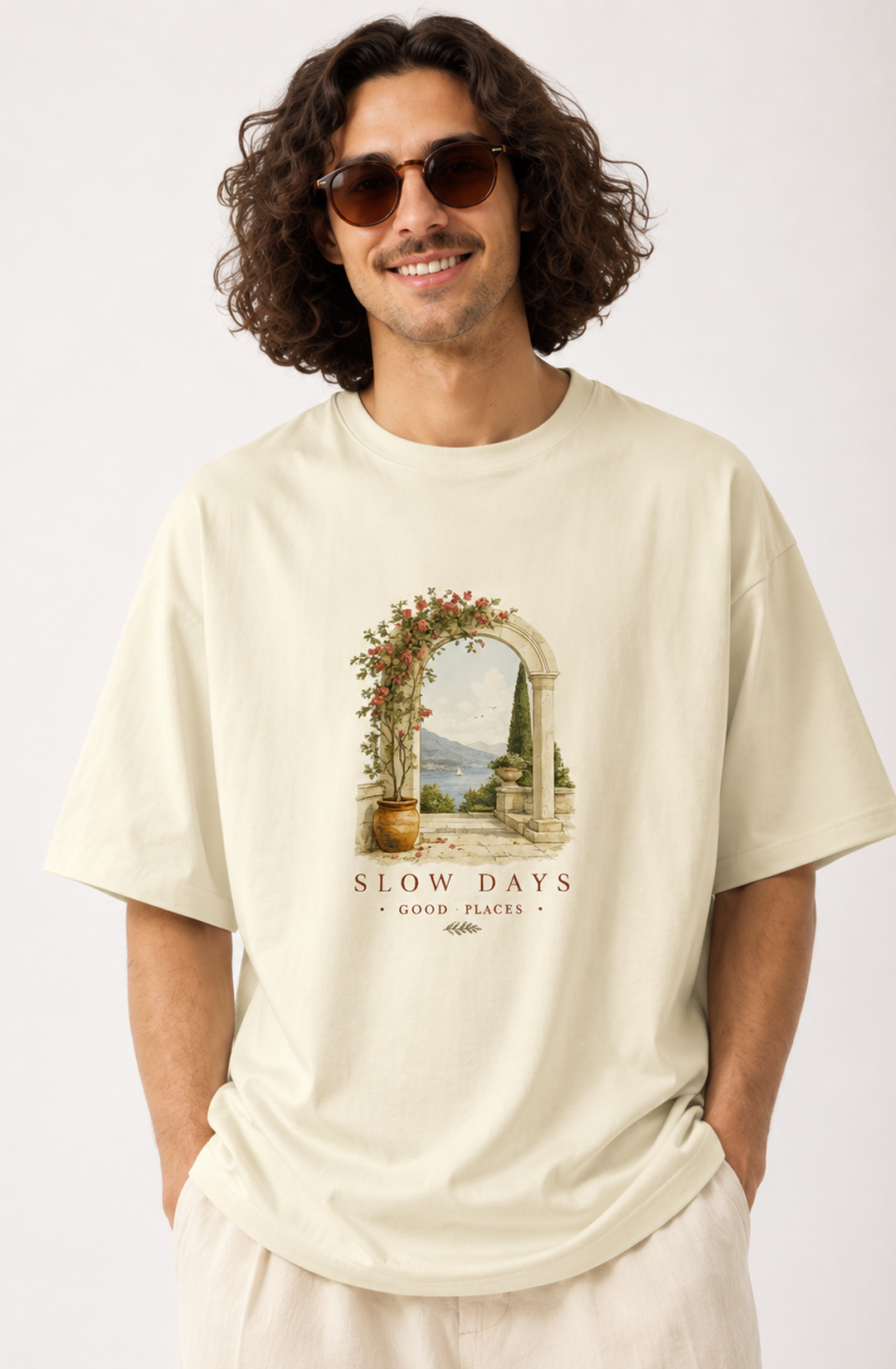 Slow Days Off-White Designer T-Shirt