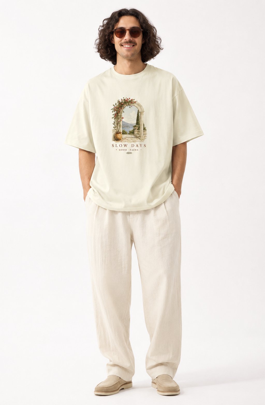Slow Days Off-White Designer T-Shirt