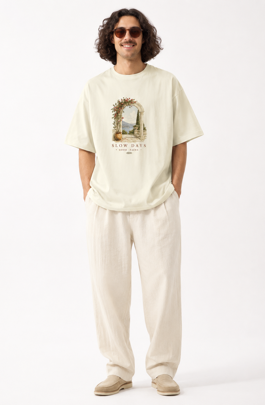 Slow Days Off-White Designer T-Shirt