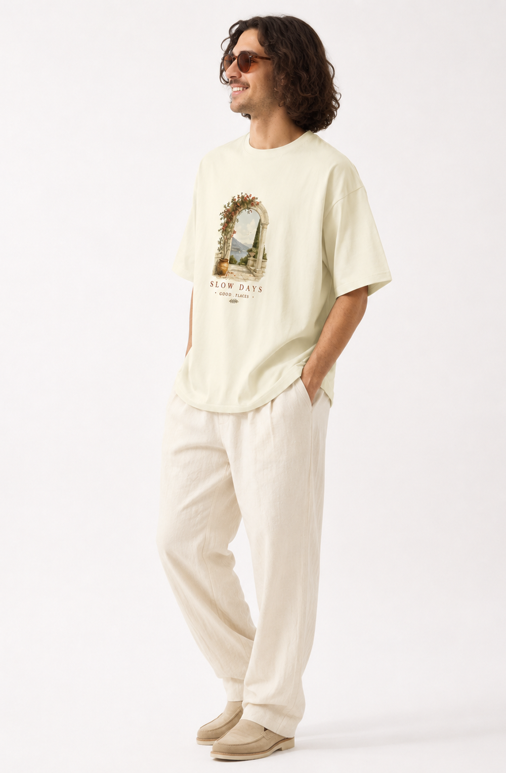 Slow Days Off-White Designer T-Shirt